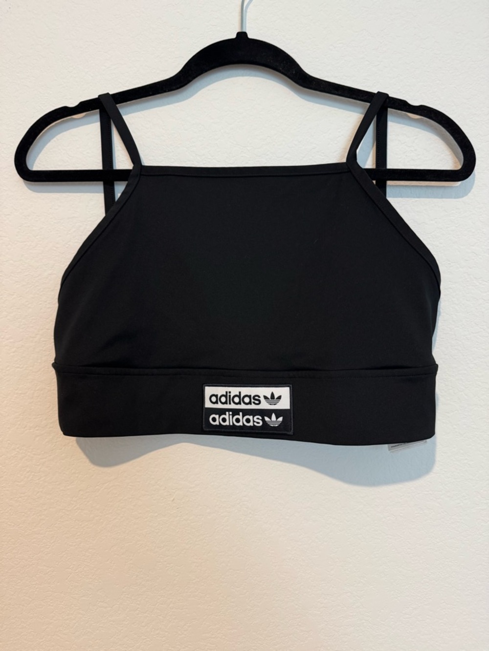 Adidas Black Halter Neck Sports Athletic Bra